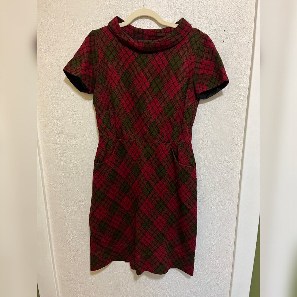 Vintage Bobbie Brooks Plaid Mini Dress | S